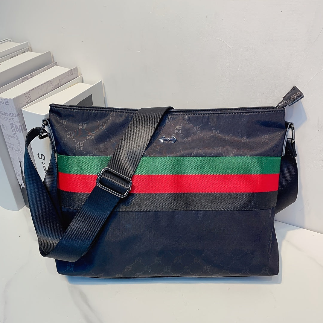 1pc Men's New Bag Shoulder Crossbody Shoulder Bag, Nylon Large Capacity Business Casual Bag