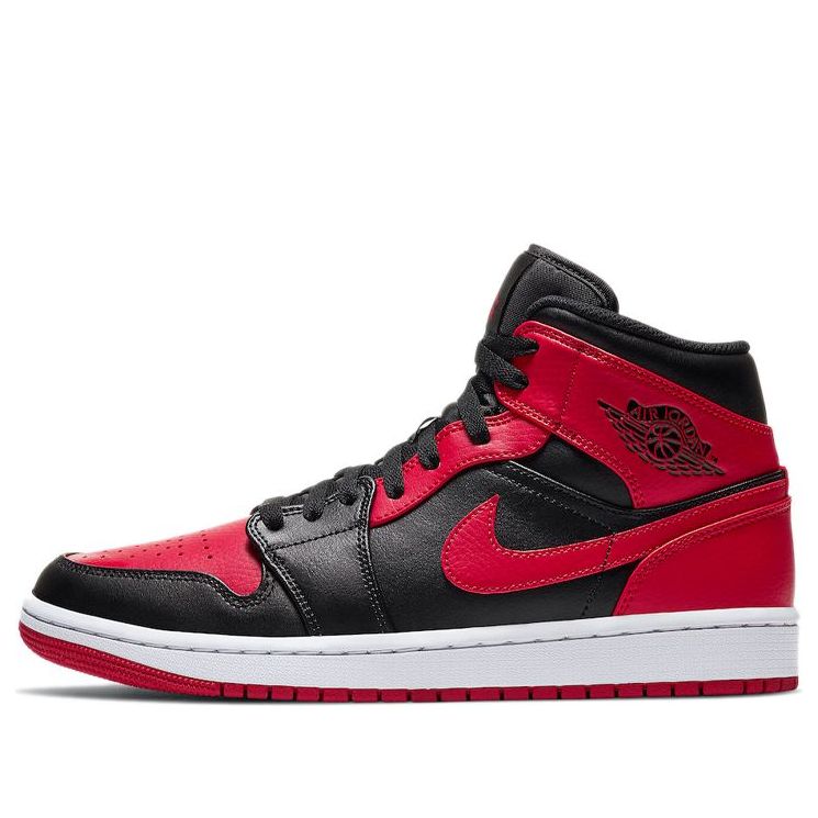 Air Jordan 1 Mid 'Banned'  554724-074 Vintage Sportswear